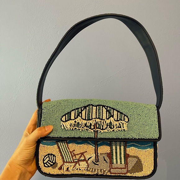 STAUD tommy bag Embroidered Shoulder Bag - Picture 1 of 3